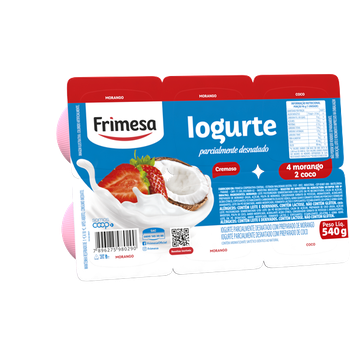 IOGURTE FRIMESA TRADICIONAL MORANGO/COCO 540G