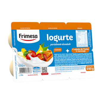 IOGURTE FRIMESA TRADICIONAL SALADA FRUTA/MORANGO 540G