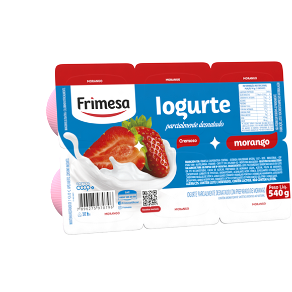 IOGURTE FRIMESA TRADICIONAL MORANGO 540G