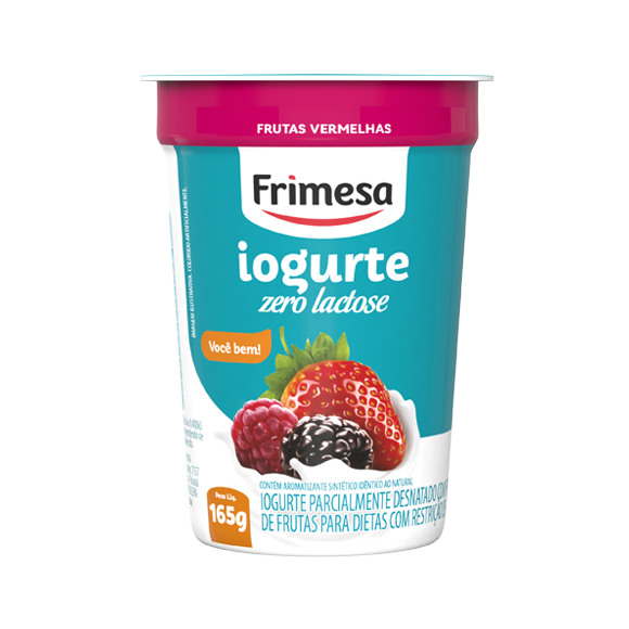 IOGURTE FRIMESA ZERO LACTOSE FRUTAS VERMELHAS 165G