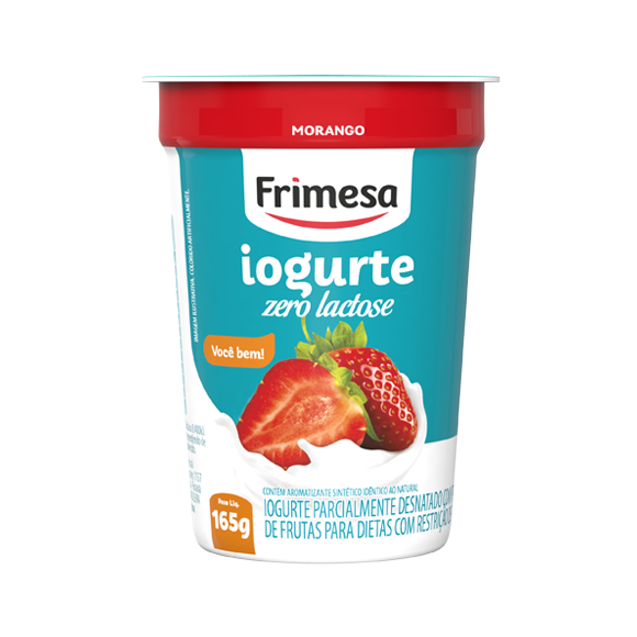 IOGURTE FRIMESA ZERO LACTOSE MORANGO 165G