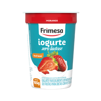 IOGURTE FRIMESA ZERO LACTOSE MORANGO 165G