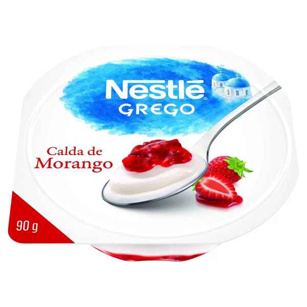 IOGURTE NESTLE GREGO CALDA DE MORANGO 90G
