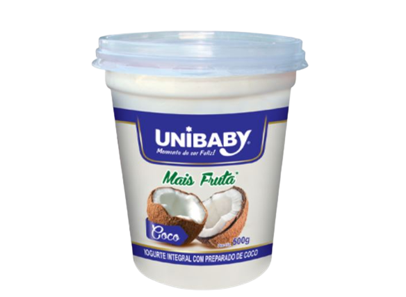 IOGURTE UNIBABY MAIS FRUTAS COCO 500G