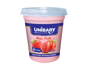 IOGURTE UNIBABY MAIS FRUTAS MORANGO 500G