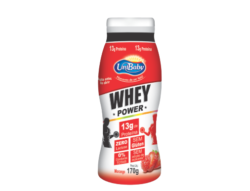IOGURTE UNIBABY PROTEICO WHEY POWER MORANGO 170G