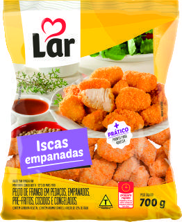 ISCA LAR PEITO FRANGO EMPANADO 700G