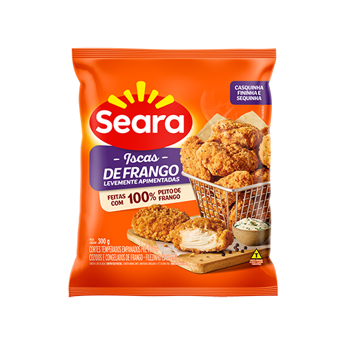 ISCAS FRANGO SEARA EMPANADO LEVEMENTE APIMENTADA 300G