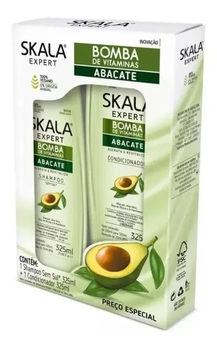 SHAMPOO+CONDICIONADOR SKALA ABACATE 325ML