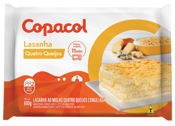 LASANHA COPACOL QUATRO QUEIJOS 600G