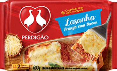 LASANHA PERDIGAO FRANGO C/BACON 600G