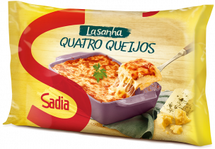 LASANHA SADIA QUATRO QUEIJOS 600G