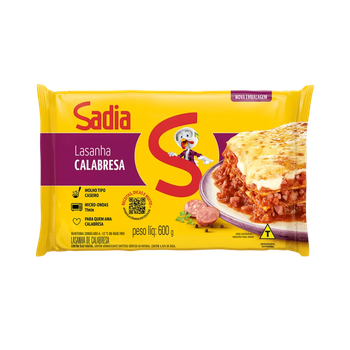 LASANHA SADIA CALABRESA 600G