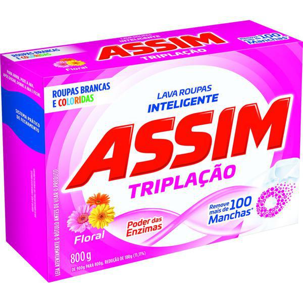 LAVA ROUPAS ASSIM PO FLORAL 800G