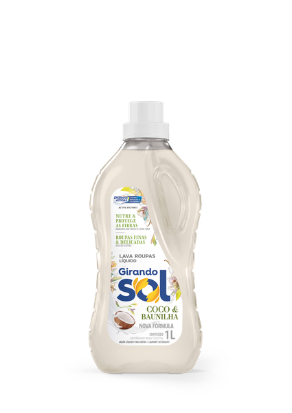 LAVA ROUPAS GIRANDO SOL LIQUDO COCO 1LT