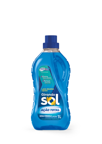 LAVA ROUPAS GIRANDO SOL LIQUIDO ACAO TOTAL 1LT