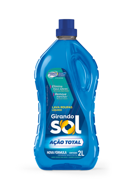LAVA ROUPAS GIRANDO SOL LIQUIDO ACAO TOTAL 2LT