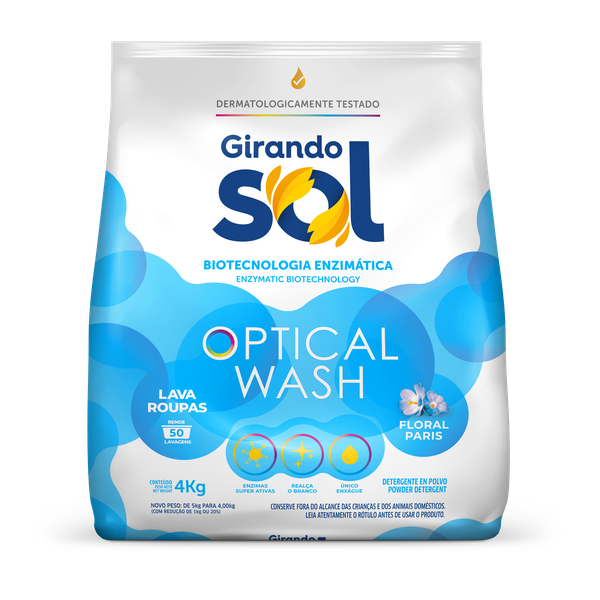LAVA ROUPAS GIRANDO SOL PO FLORAL PARIS 4KG