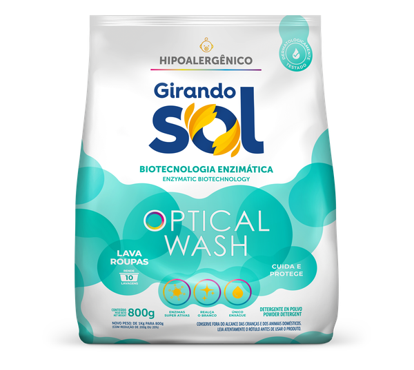 LAVA ROUPAS GIRANDO SOL PO HIPOALERGENICO 800G