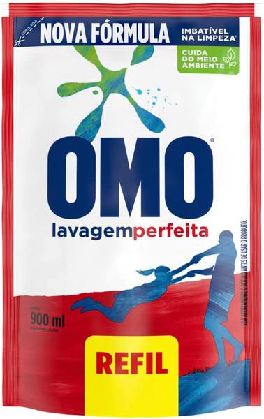 LAVA ROUPAS OMO LIQUIDO LAVAGEM PERFEITA REFIL 900ML