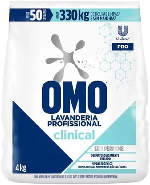 LAVA ROUPAS OMO PO CLINICAL PRO 4KG