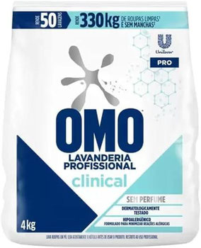 LAVA ROUPAS OMO PO CLINICAL PRO 4KG