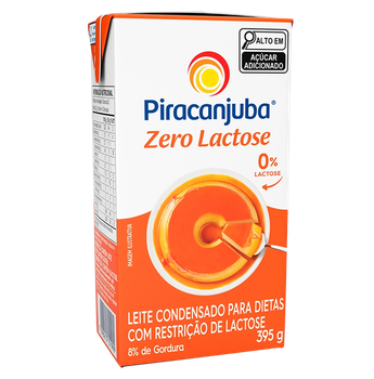 LEITE CONDENSADO PIRACANJUBA ZERO LACTOSE 395G