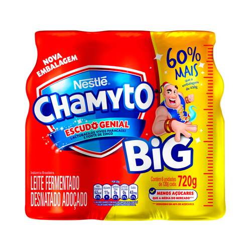 LEITE FERMENTADO NESTLE CHAMYTO BIG C/6 720G