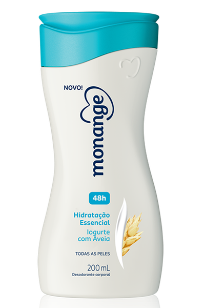 LEITE HIDRATANTE MONANGE ESSENCIAL IOGURTE C/AVEIA TODAS AS PELES 200ML