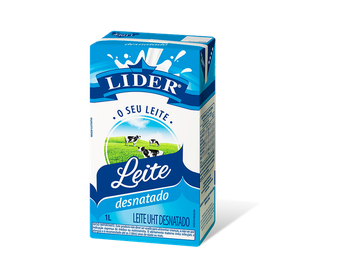 LEITE LIDER UHT DESNATADO 1LT