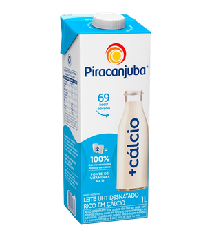 LEITE PIRACANJUBA + FIBRAS CALCIO UHT 1LT