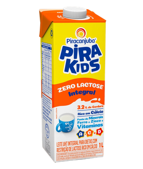 LEITE PIRACANJUBA PIRAKIDS INTEGRAL UHT ZERO LACTOSE 1LT