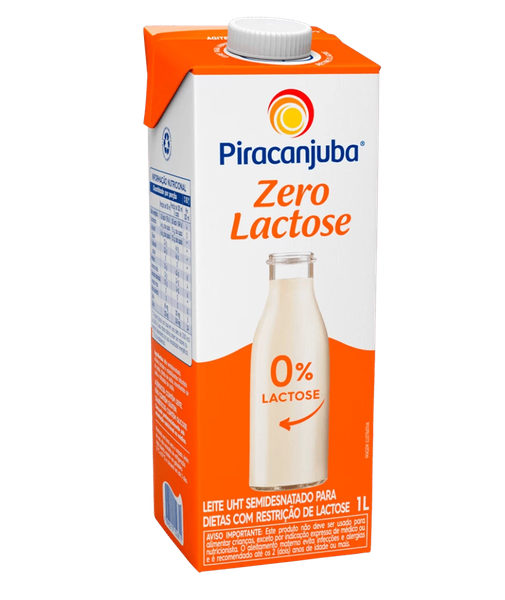 LEITE PIRACANJUBA ZERO LACTOSE 1LT
