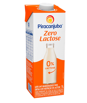 LEITE PIRACANJUBA ZERO LACTOSE 1LT