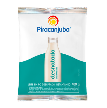 LEITE PO PIRACANJUBA DESNATADO 400G