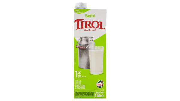 LEITE TIROL UHT SEMIDESNATADO 1LT