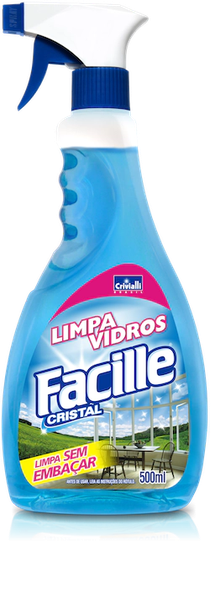 LIMPA VIDROS FACILLE CRISTAL SPRAY 500ML