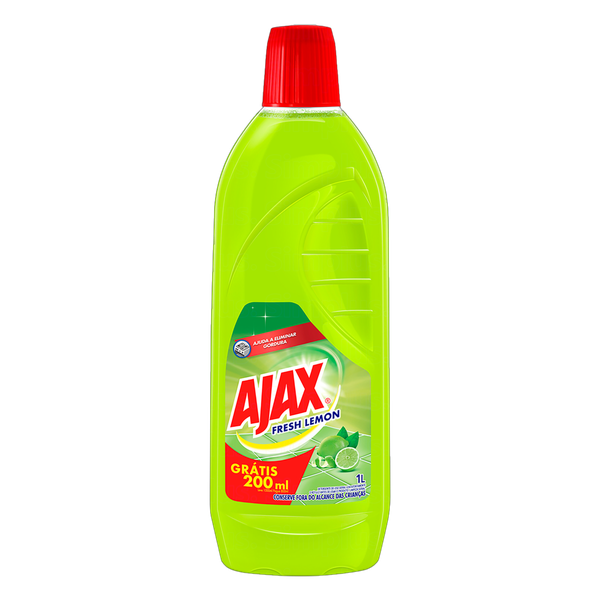 LIMPADOR AJAX FRESH LIMAO GRATIS 200ML 1LT
