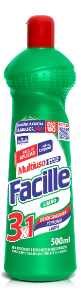 LIMPADOR FACILLE MULTIUSO LIMAO 550ML