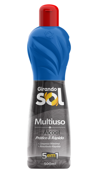 LIMPADOR GIRANDO SOL MULTIUSO C/ALCOOL 500ML