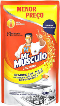 LIMPADOR MR.MUSCULO COZINHA DESENGORDURANTE MENOR PRECO REFIL 400ML