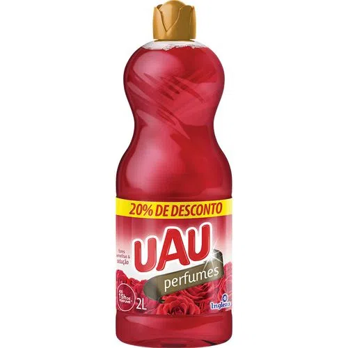 LIMPADOR UAU PERFUMES FLORES VERMELHAS E SEDUCAO 20% DESCONTO 2LT