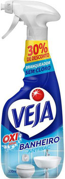 LIMPADOR VEJA BANHEIRO S/CLORO ANTIBAC SPRAY 30% DESCONTO 300ML
