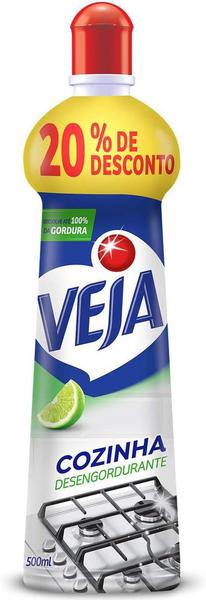 LIMPADOR VEJA COZINHA DESENGORDURANTE LIMAO 20% DESCONTO 500ML