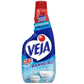 LIMPADOR VEJA OXIGENIO ATIVO P/BANHEIRO S/CLORO REFIL 500ML
