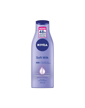 LOCAO HIDRATANTE NIVEA SOFT MILK PELE SECA 200ML