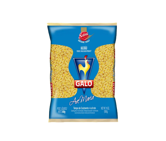 MACARRAO GALO SEMOLA AVE MARIA COMUM 500G