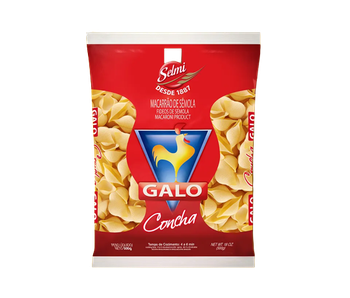 MACARRAO GALO SEMOLA CONCHA 500G