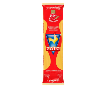 MACARRAO GALO SEMOLA ESPAGUETE 8 500G