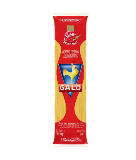 MACARRAO GALO SEMOLA FURADINHO 5 500G
